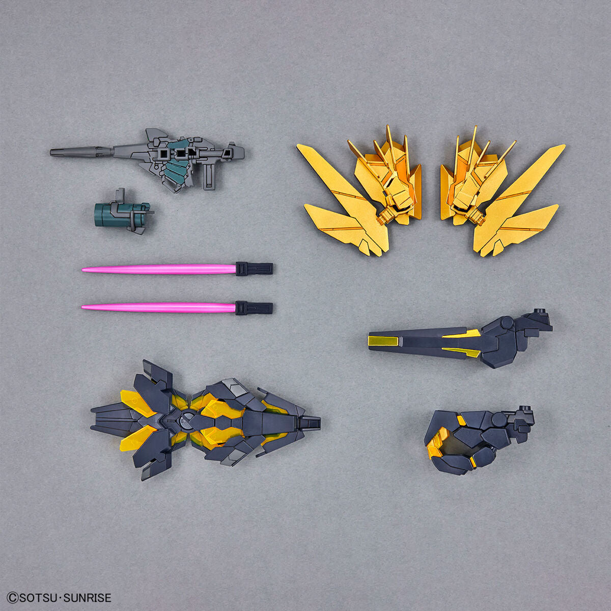 Bandai SD Gundam Cross Silhouette Unicorn Gundam 02 Banshee (Destroy Mode) & Banshee Norn Parts Set #19