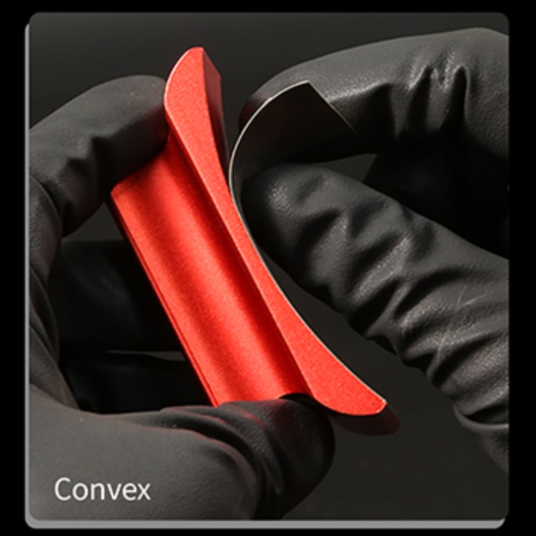 DSPIAE AS-25CPGR Curve Sandpaper Holder Grey