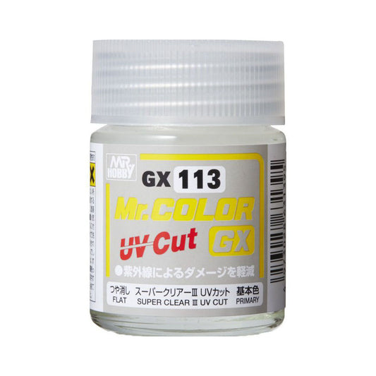 Mr Color GX113 GX Super Clear III UV Cut Flat 18ml