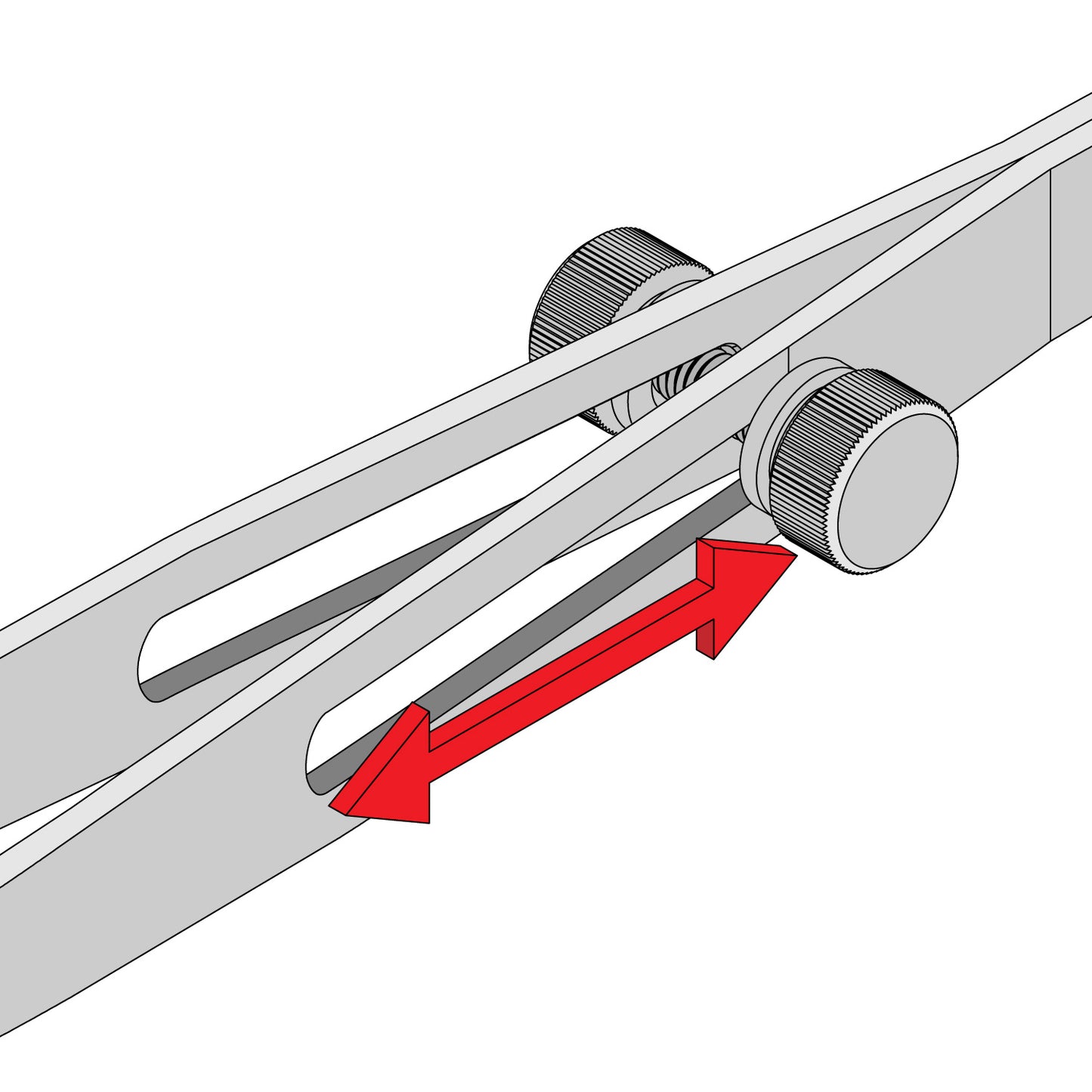 HIQPARTS DC-LP DC Lock Tweezer Flat