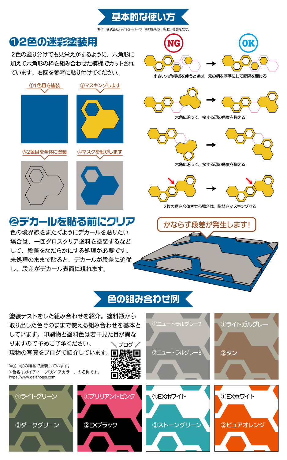 HIQPARTS HEX-MSK Hex Camouflage Masking (3 Sheets)