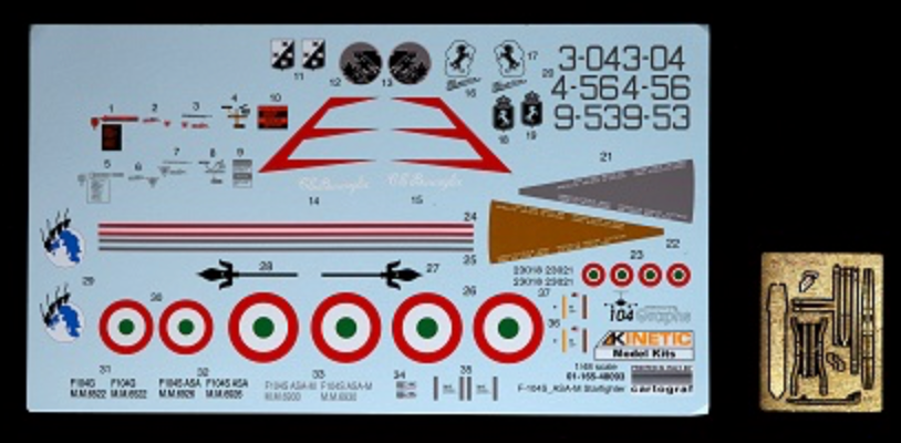 1/48 F-104G/S/ASA/M Starfighter Italian Air Force (KINETIC K48093)