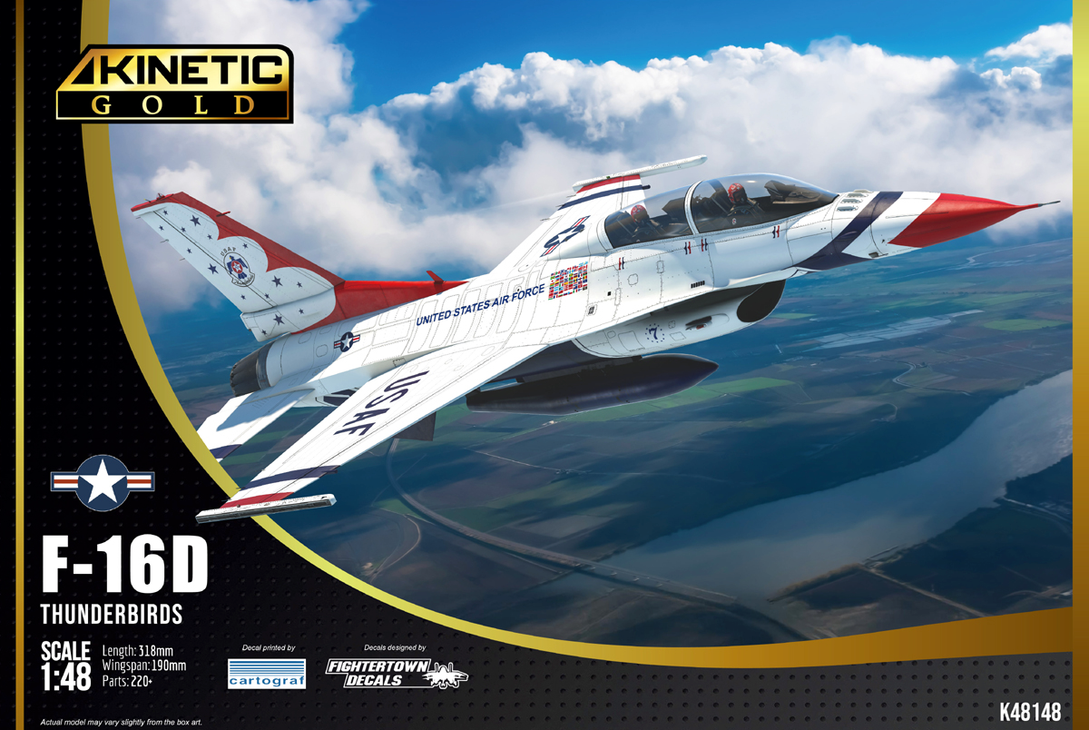 1/48 F-16D Thunderbirds (KINETIC K48148)