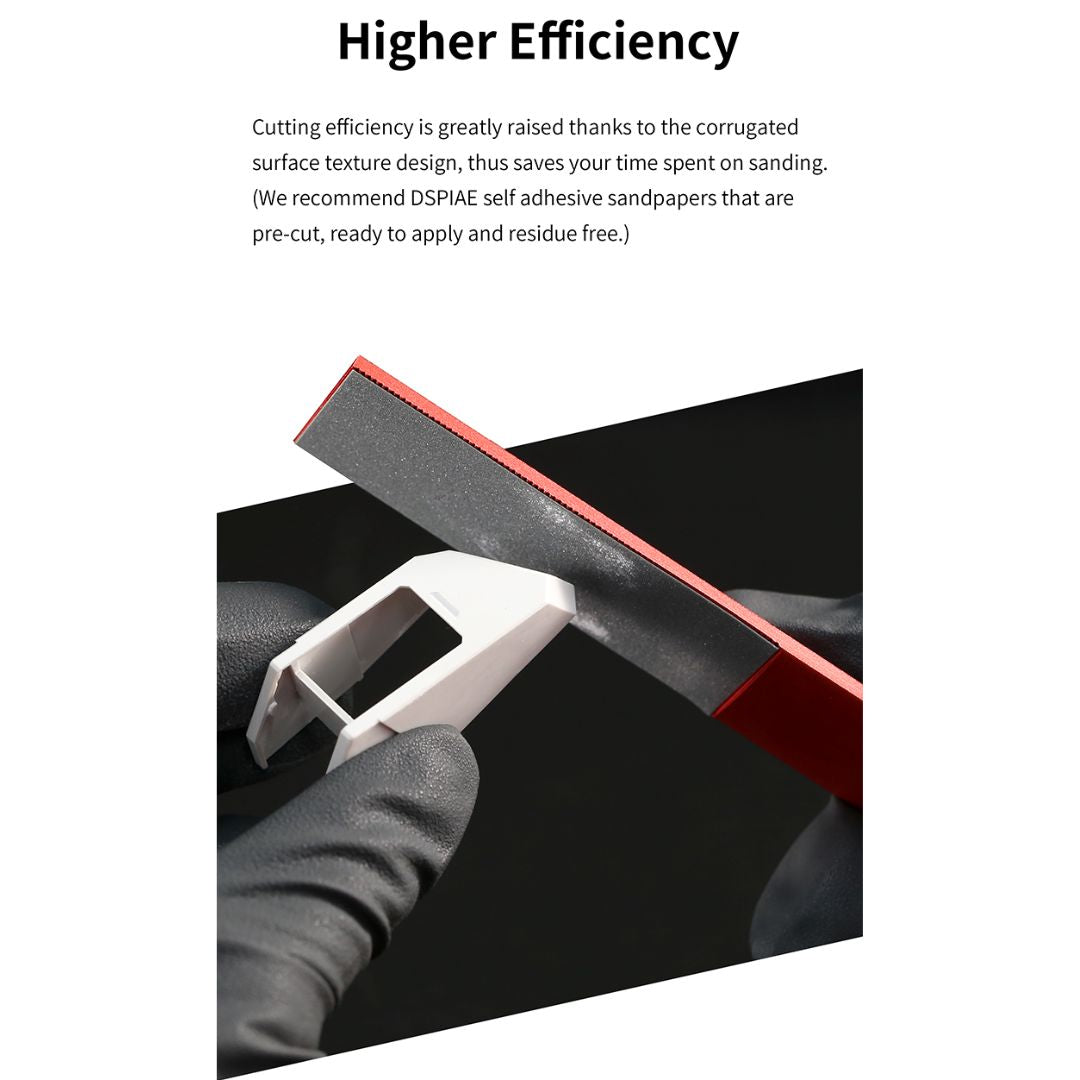 DSPIAE 25BKPRO Aluminum Alloy Sanding Board Black