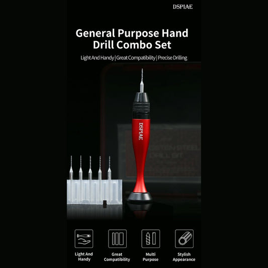 DSPIAE AT-VHDS General Purpose Chuck Hand Drill Combo Set
