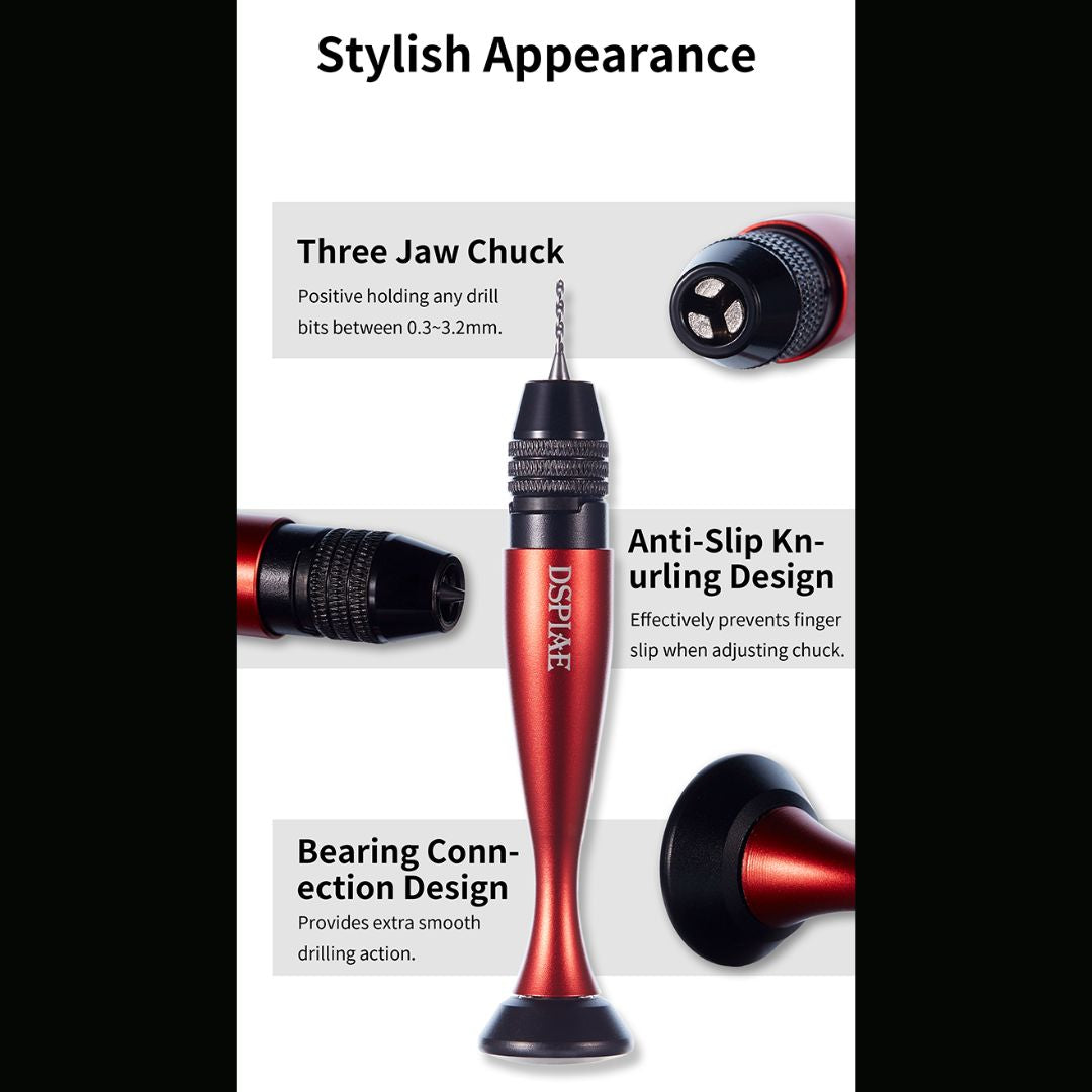 DSPIAE AT-VHDS General Purpose Chuck Hand Drill Combo Set