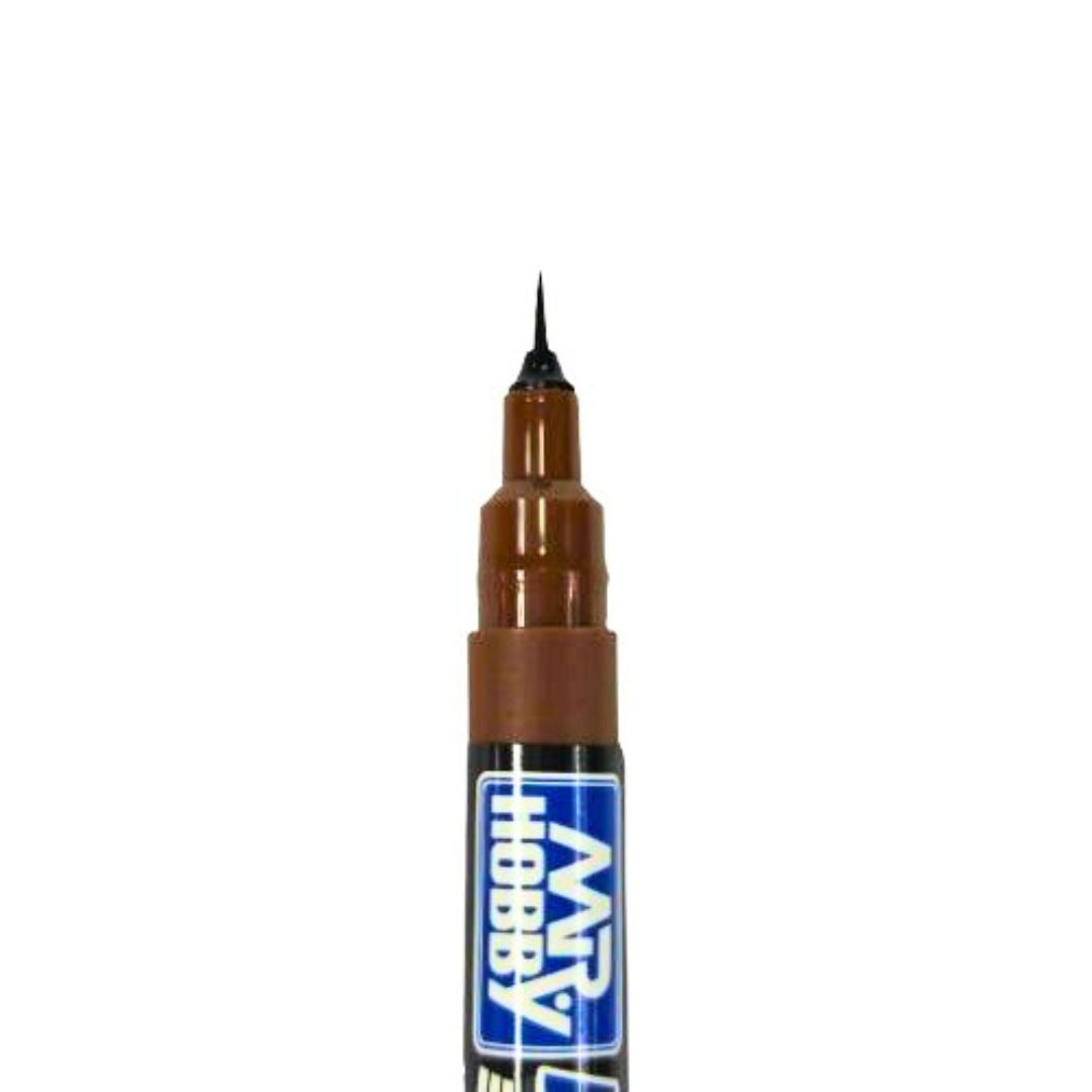 Mr Hobby Marker CM103 Super Fine Tip Brush Pen Brown