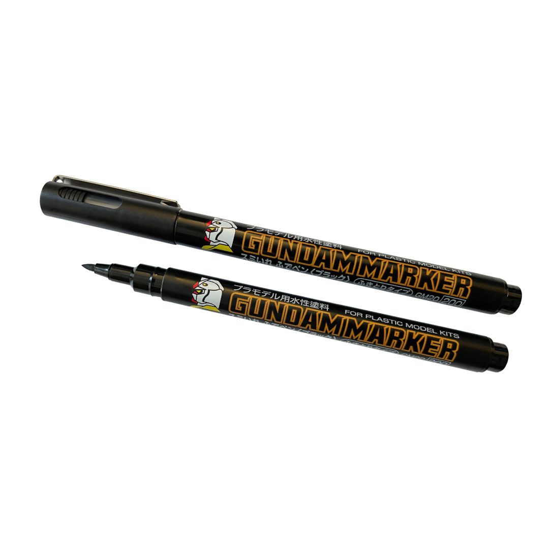 Mr Hobby Gundam Marker GM20 Black (brush type)