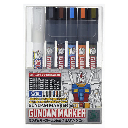 Mr Hobby Gundam Marker GMS122 Pour Type Set