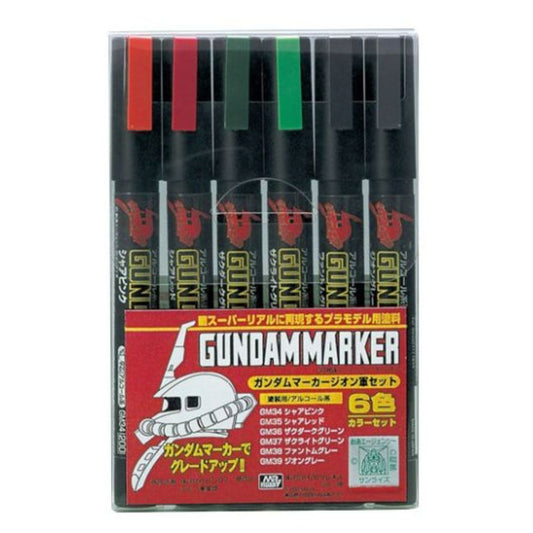 Mr Hobby Gundam Marker GMS108 Zeon Set