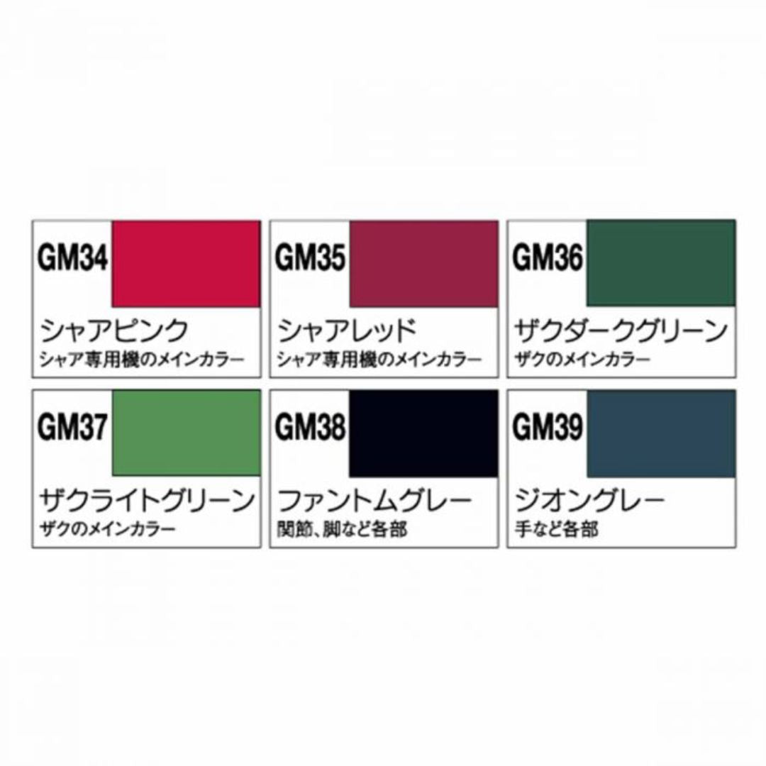 Mr Hobby Gundam Marker GMS108 Zeon Set