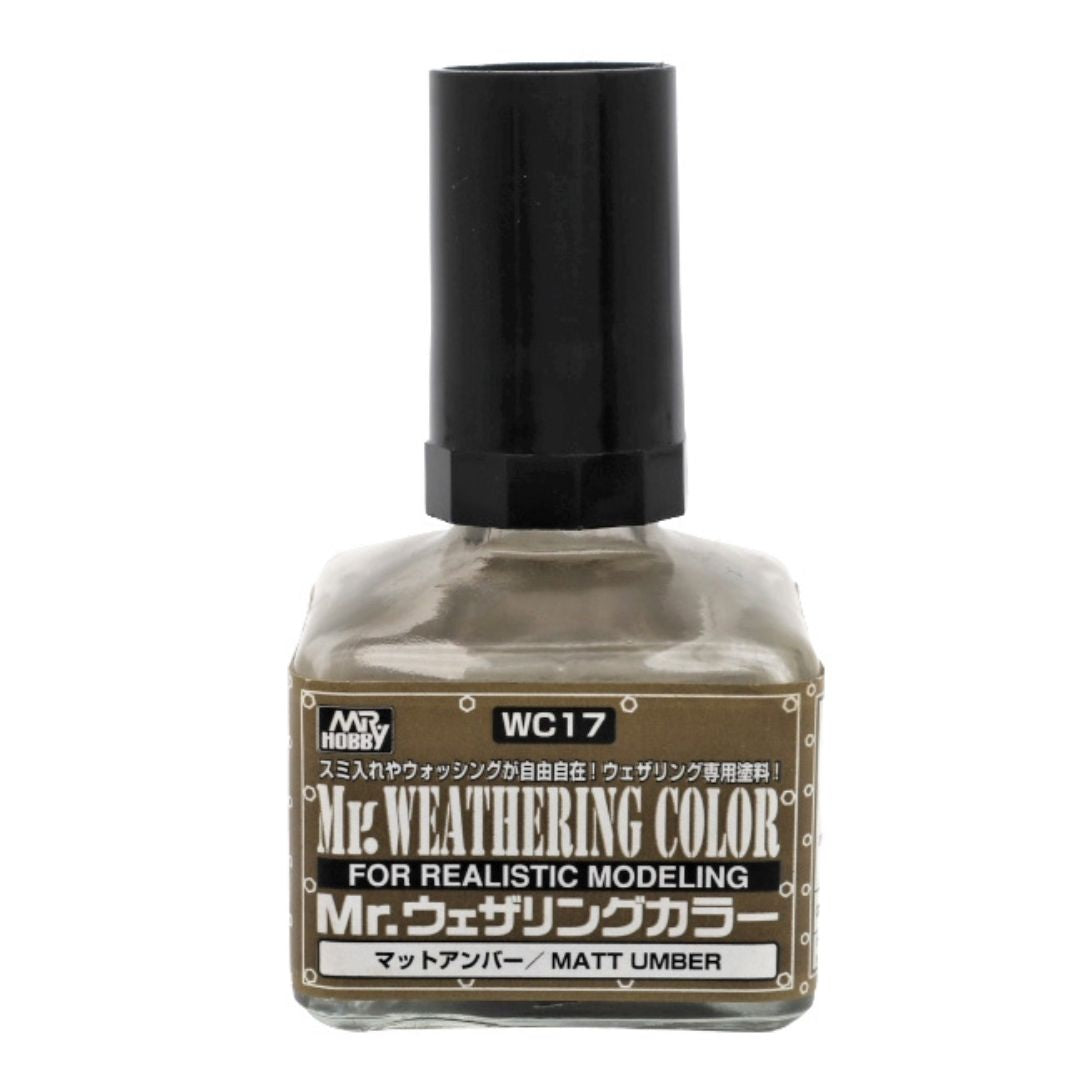 Mr Hobby Mr Weathering Color WC17 Filter Liquid Matt Umber 40ml