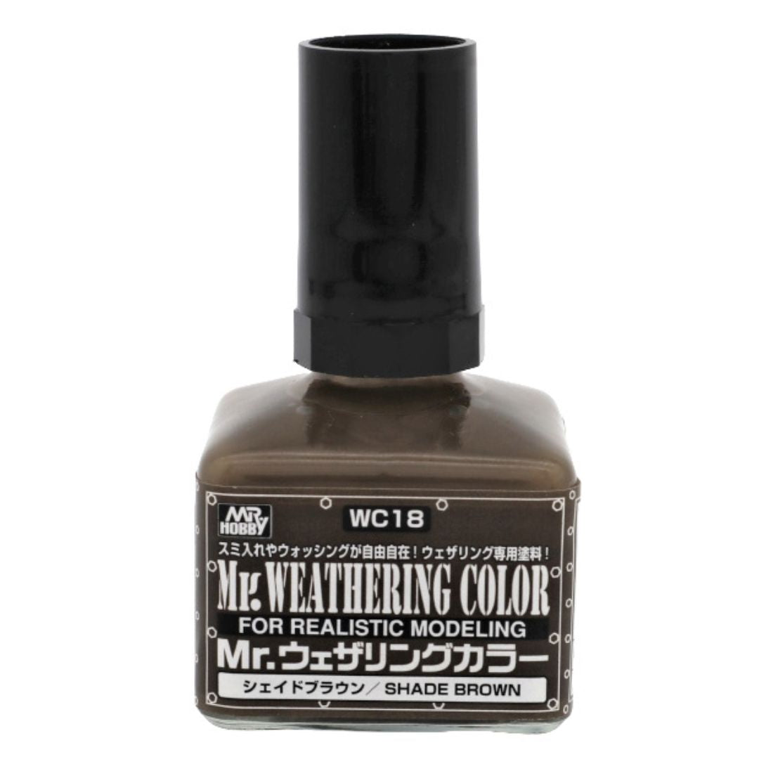 Mr Hobby Mr Weathering Color WC18 Filter Liquid Shade Brown 40ml
