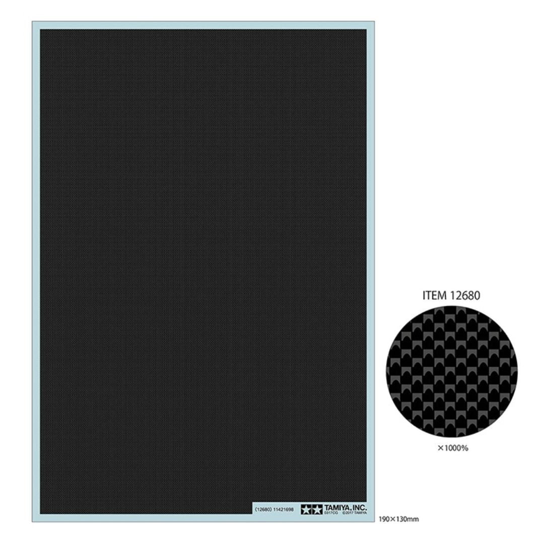 TAMIYA 12680 Carbon Pattern Decal (Plain Weave/Extra Fine)