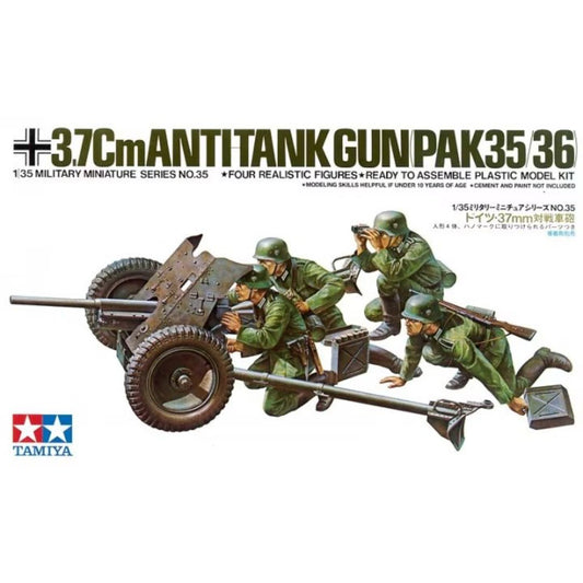 TAMIYA 1/35 German 37mm Anti-Tank Gun Pak 35/36 (35035)