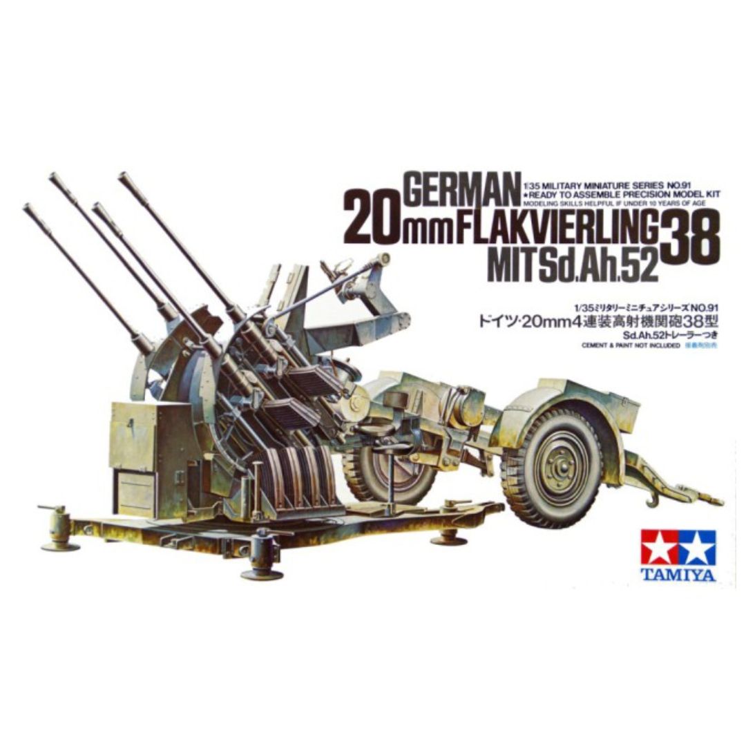 TAMIYA 1/35 German 2cm Flakvierling 38 (35091)