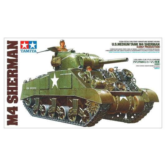 TAMIYA 1/35 U.S. Medium Tank M4 Sherman (Early Production) (35190)
