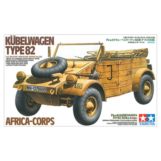 TAMIYA 1/35 German Kuebelwagen Type 82 Africa-Corps (35238)