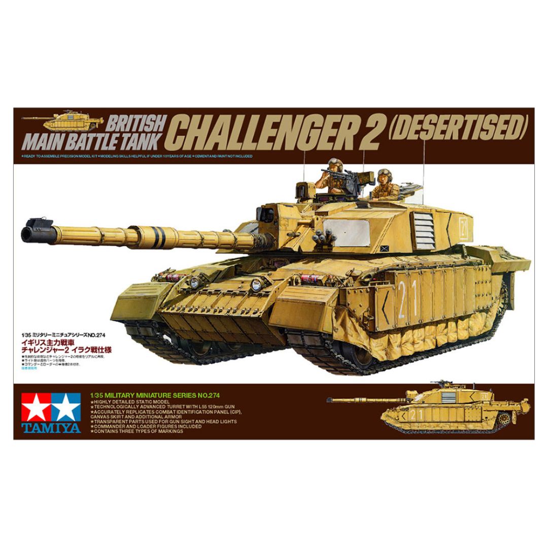 TAMIYA 1/35 British Main Battle Tank Challenger 2 (Desertised) (35274)