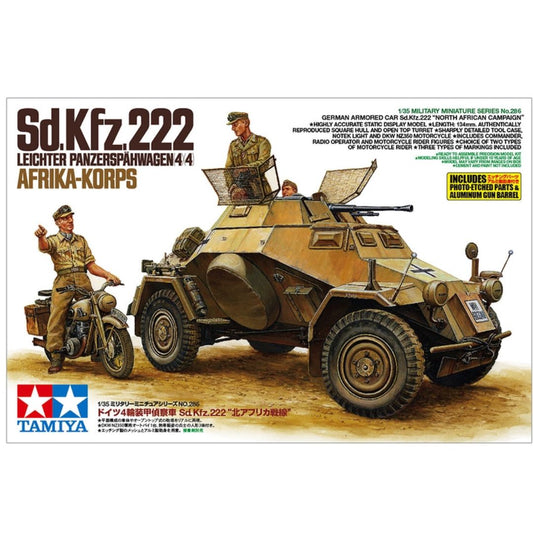 TAMIYA 1/35 German Armored Car Sd.Kfz.222 "North African Campaign" (35286)