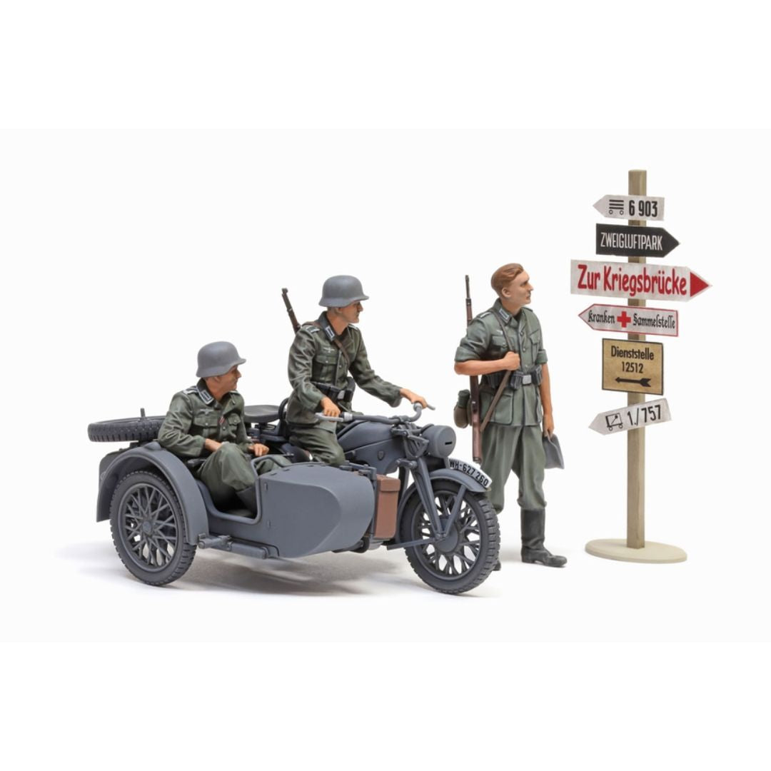 TAMIYA 1/35 German KS600 Motorcycle & Sidecar (35384)