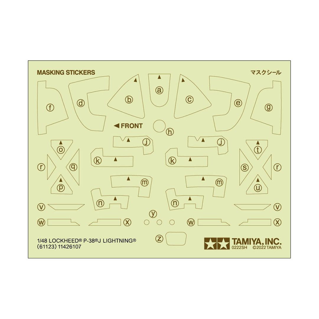 TAMIYA 1/48 Lockheed¨ P-38¨J Lightning¨ (61123)