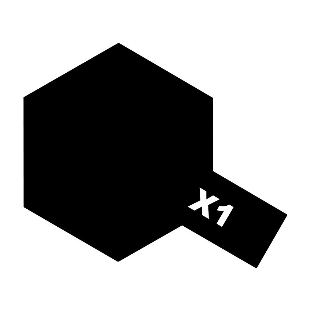 TAMIYA Acrylic Mini X-1 Black 10ml #81501