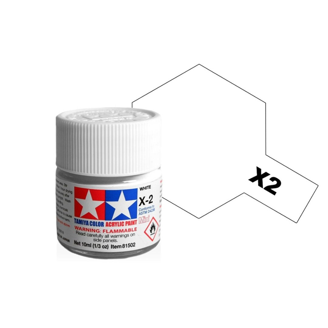 TAMIYA Acrylic Mini X-2 White 10ml #81502