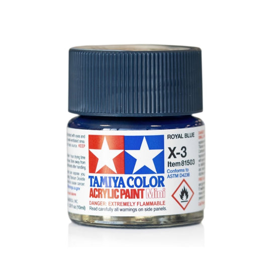 TAMIYA Acrylic Mini X-3 Royal Blue 10ml #81503