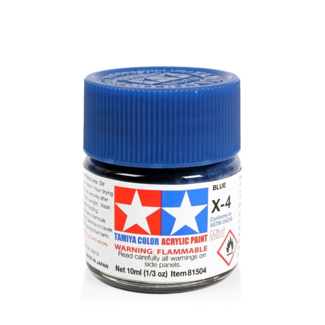 TAMIYA Acrylic Mini X-4 Blue 10ml #81504