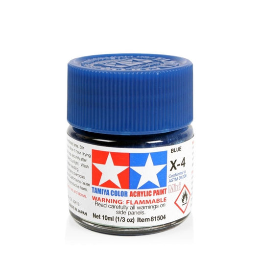 TAMIYA Acrylic Mini X-4 Blue 10ml #81504
