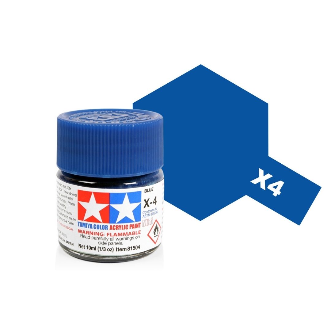 TAMIYA Acrylic Mini X-4 Blue 10ml #81504