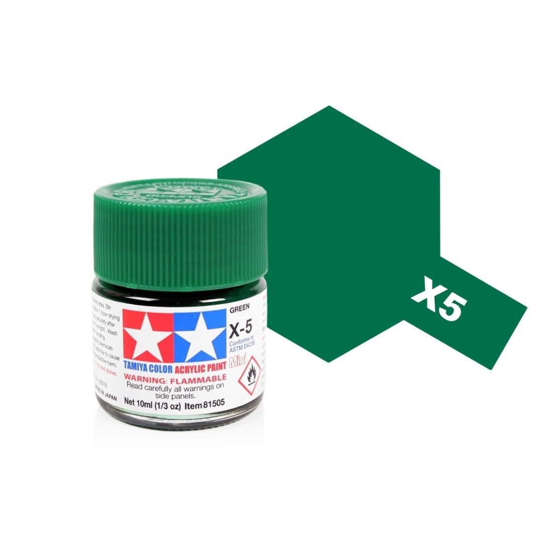 TAMIYA Acrylic Mini X-5 Green 10ml #81505