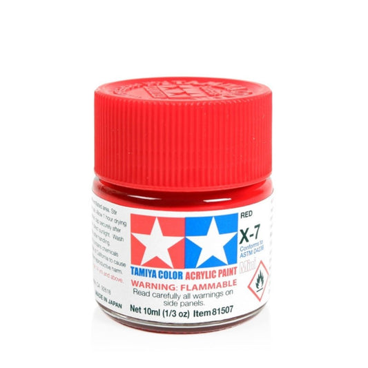 TAMIYA Acrylic Mini X-7 Red 10ml #81507
