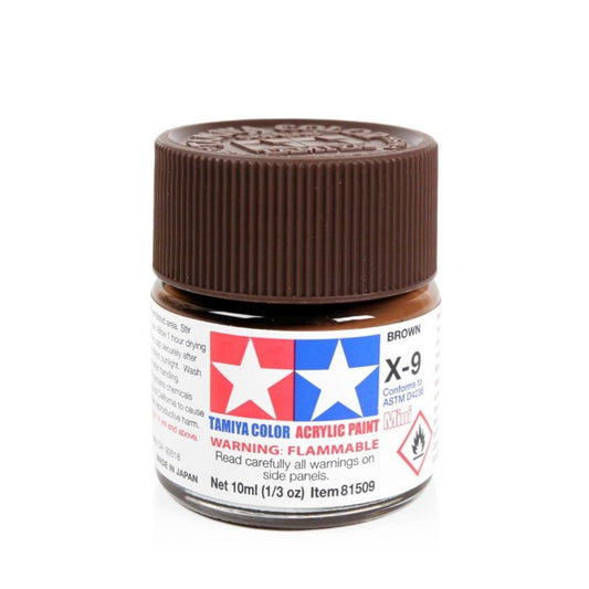 TAMIYA Acrylic Mini X-9 Brown 10ml #81509