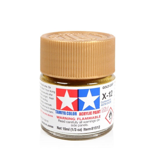 TAMIYA Acrylic Mini X-12 Gold Leaf 10ml #81512