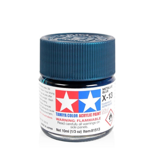 TAMIYA Acrylic Mini X-13 Metallic Blue 10ml #81513