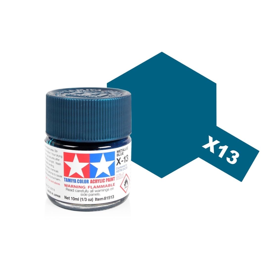 TAMIYA Acrylic Mini X-13 Metallic Blue 10ml #81513