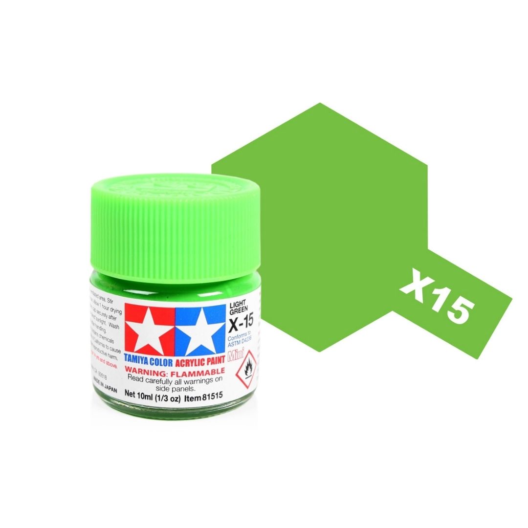 TAMIYA Acrylic Mini X-15 Light Green 10ml #81515
