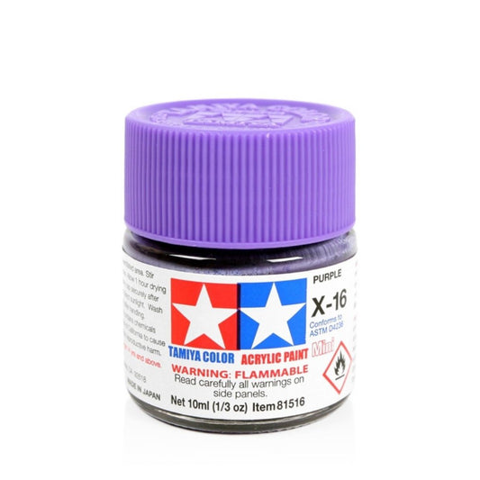 TAMIYA Acrylic Mini X-16 Purple 10ml #81516