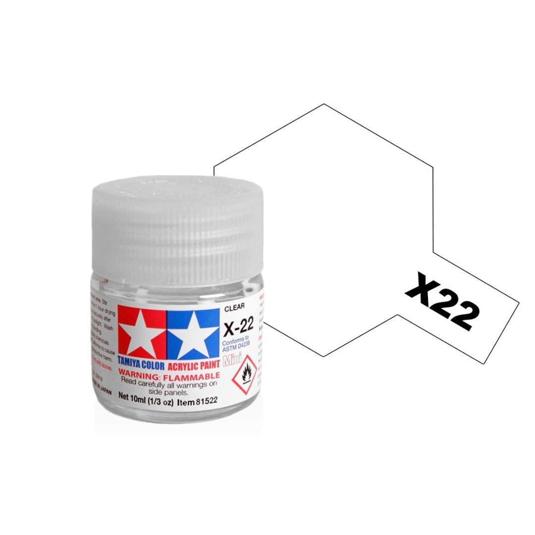 TAMIYA Acrylic Mini X-22 Clear 10ml #81522