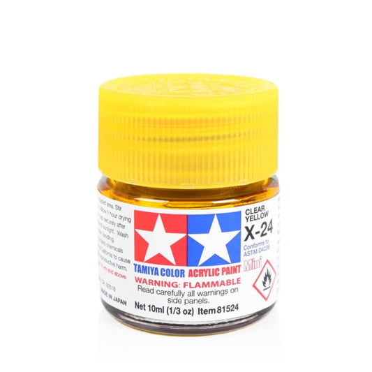 TAMIYA Acrylic Mini X-24 Clear Yellow 10ml #81524