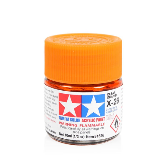 TAMIYA Acrylic Mini X-26 Clear Orange 10ml #81526