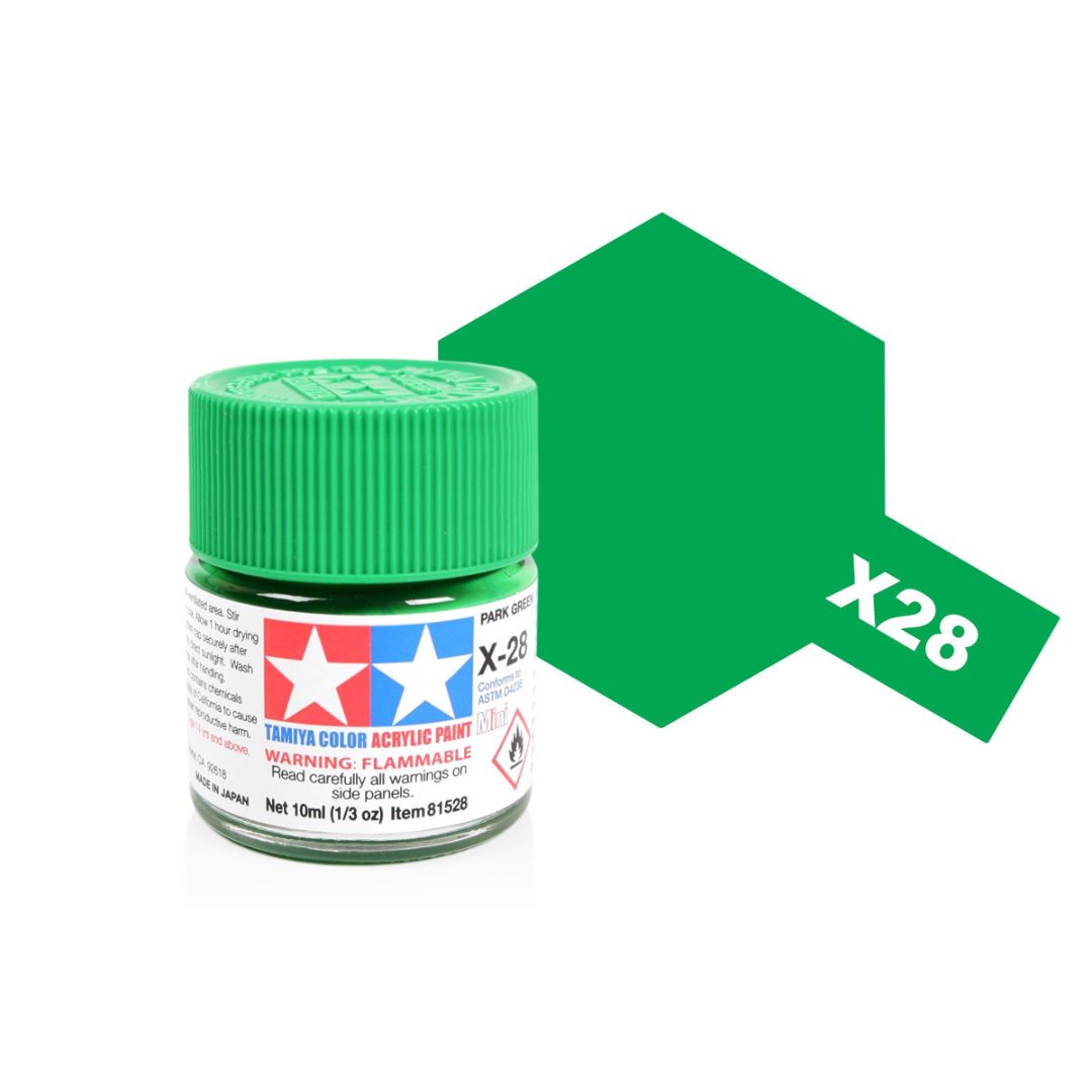 TAMIYA Acrylic Mini X-28 Park Green 10ml #81528