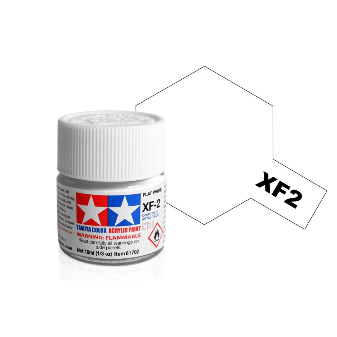TAMIYA Acrylic Mini XF-2 Flat White 10ml #81702
