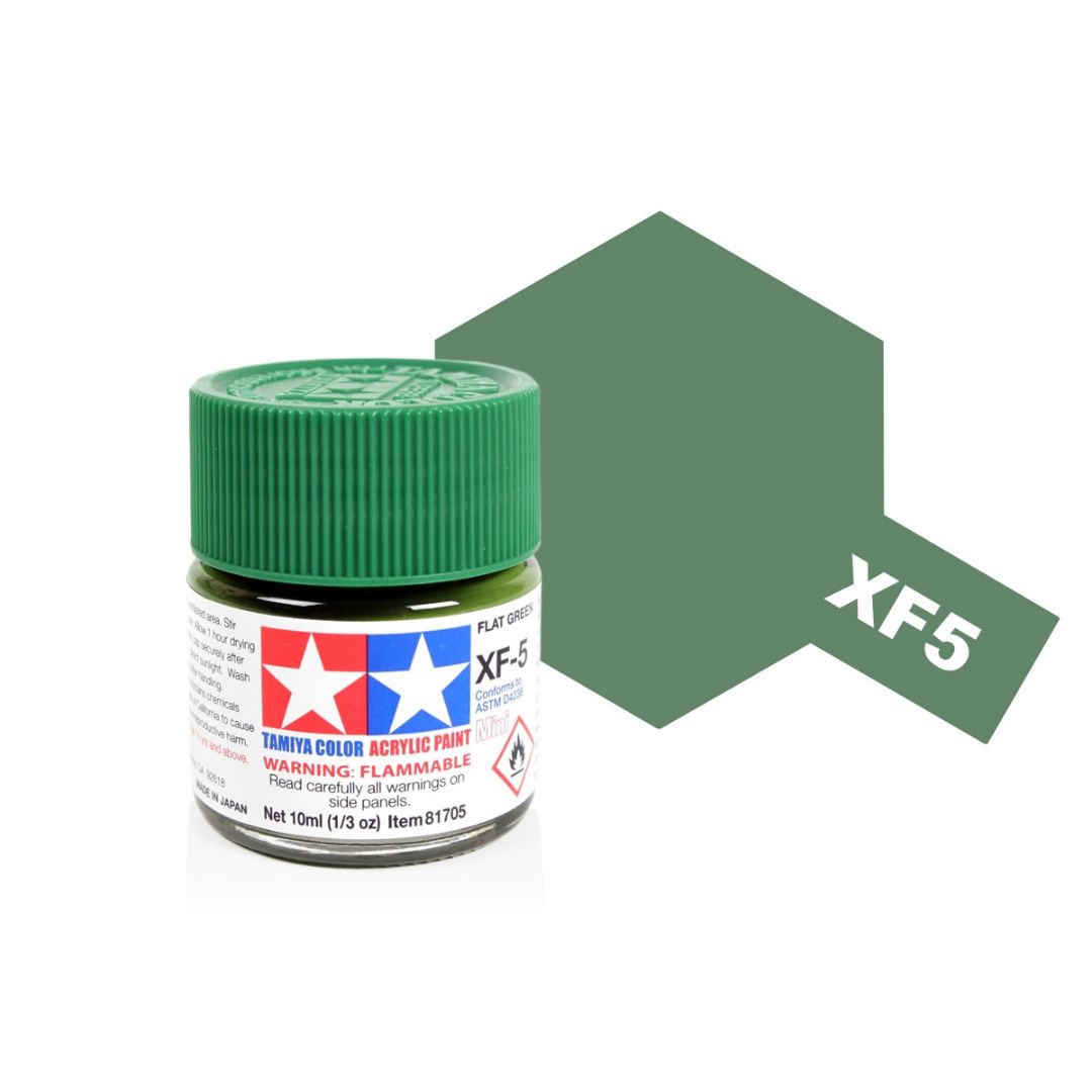TAMIYA Acrylic Mini XF-5 Flat Green 10ml #81705