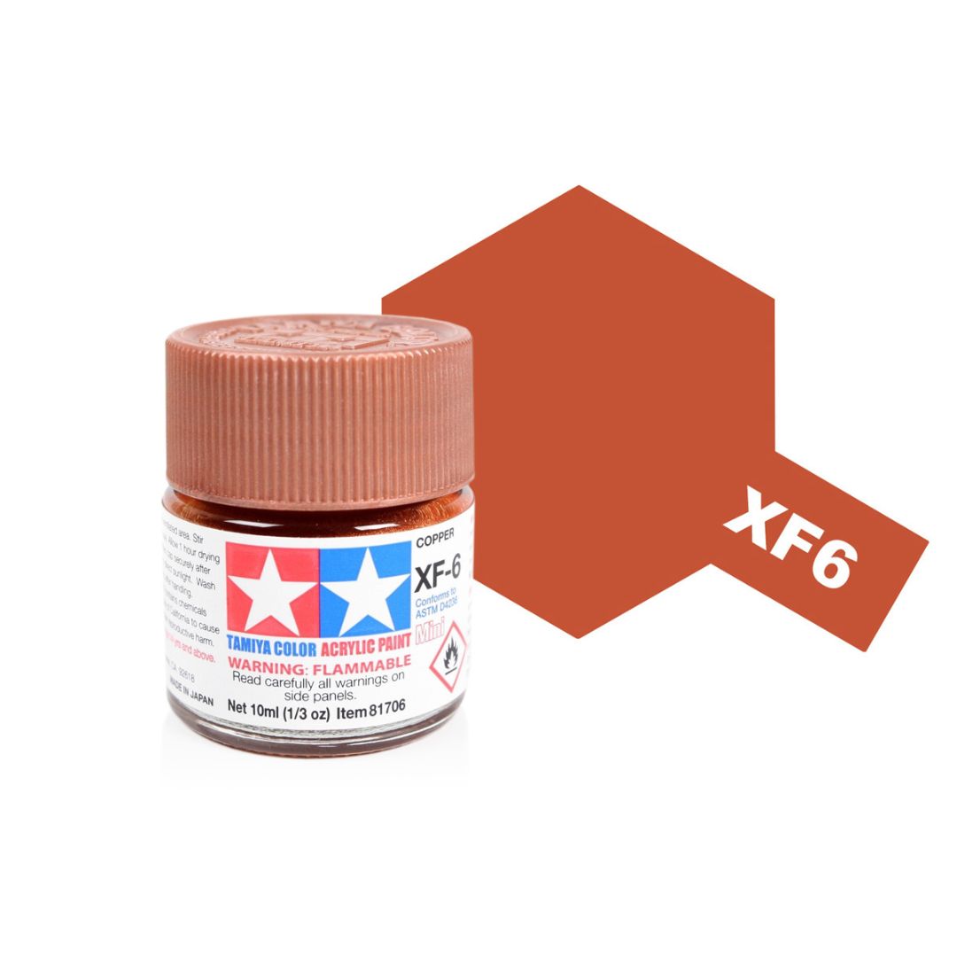 TAMIYA Acrylic Mini XF-6 Copper 10ml #81706