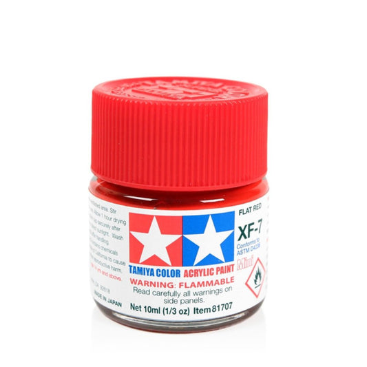 TAMIYA Acrylic Mini XF-7 Flat Red 10ml #81707