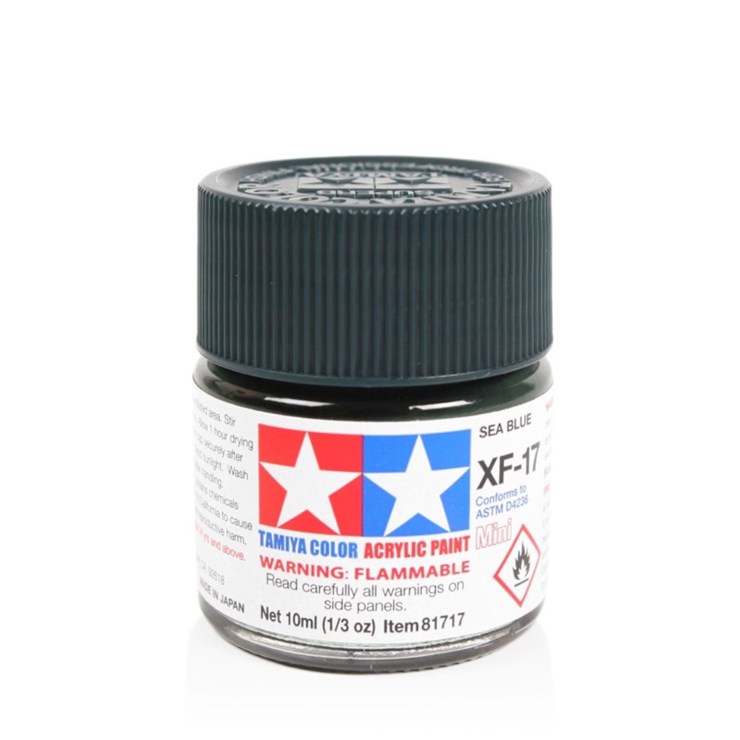 TAMIYA Acrylic Mini XF-17 Sea Blue 10ml #81717