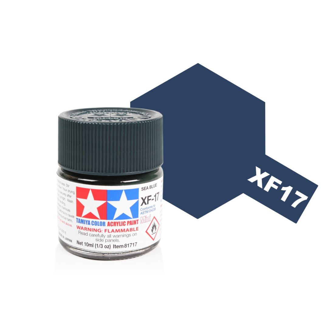 TAMIYA Acrylic Mini XF-17 Sea Blue 10ml #81717